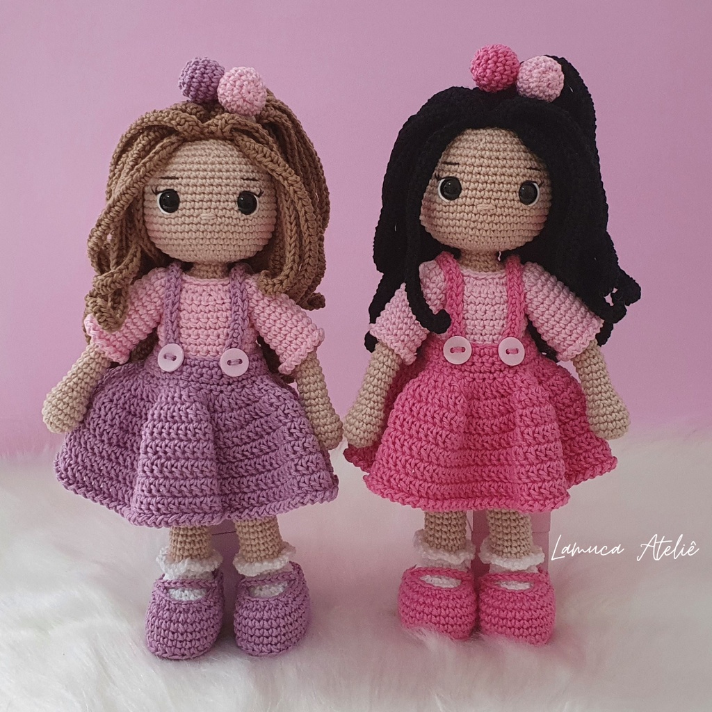 Roupa de Croche para boneca amigurumi 