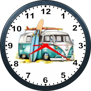 Relógio De Parede Kombi- Carros Antigos Retrô - Volks - 24cm
