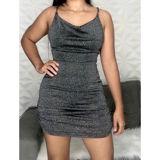 Vestido lurex hot sale alcinha