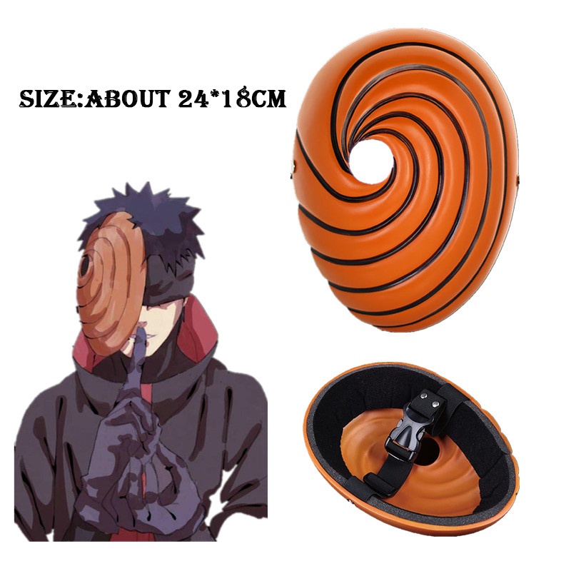 Máscara Obito Uchiha Acessório Prime Anime Naruto