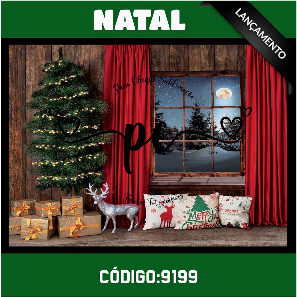 Fundo Fotográfico Tema Natal Modelo 9199 Shopee Brasil