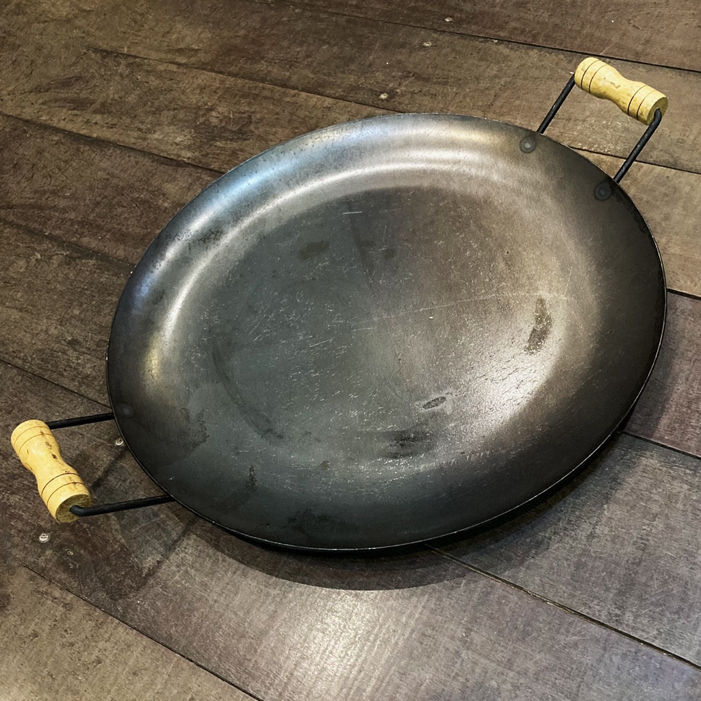 Frigideira Disco De Arado Grande Aço Batido Chapa Para Macarrão Ideal ...