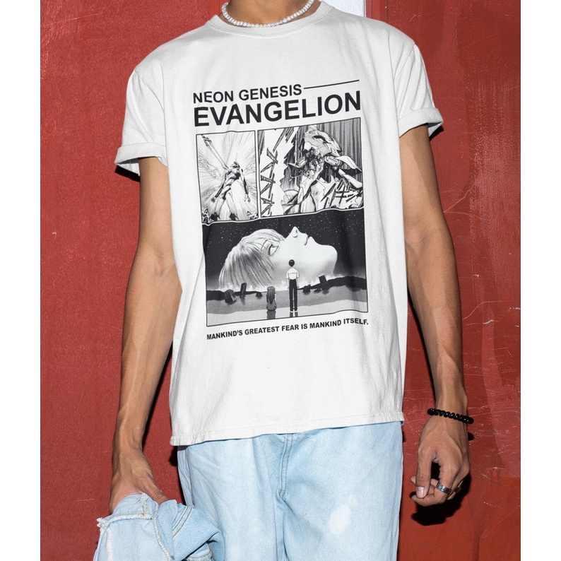 Camiseta Basica Camisa Unissex Neon Genesis End Evangelion Rei Ayanami Eva Anime Japanese