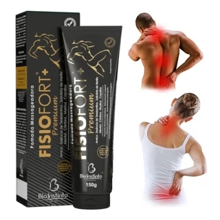 Kit 3 Pomadas 150g Fisiofort Premium Bio Instinto Preta