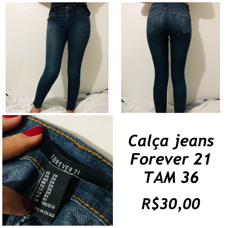 Calça jeans Forever 21, forever 21 brasil 