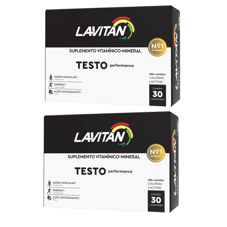 Kit com 2 - Lavitan Testo Cimed com 30 Comprimidos