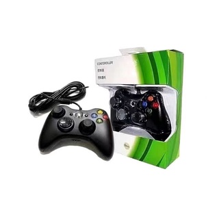 Controle joystick Manete sem fio Xbox 360 black