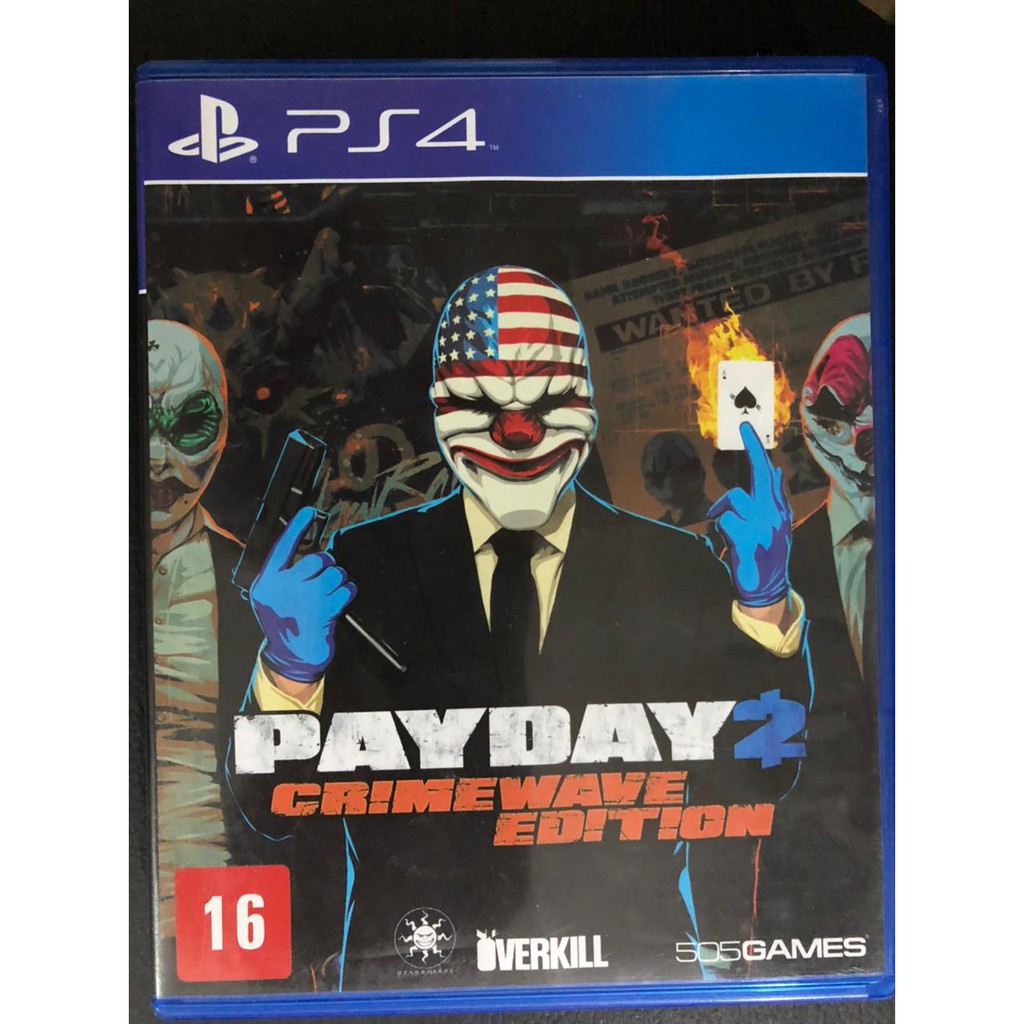 Mídia Física Jogo Pay Day 2 Crimewave Ps4 Original - GAMES