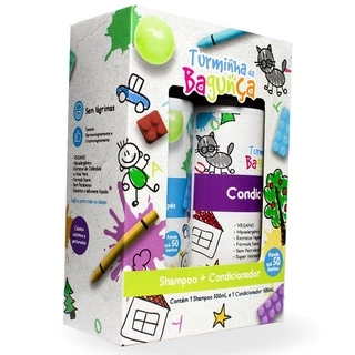 Kit Infantil Shampoo + Condicionador 500 Ml - Turminha Da Bagunça