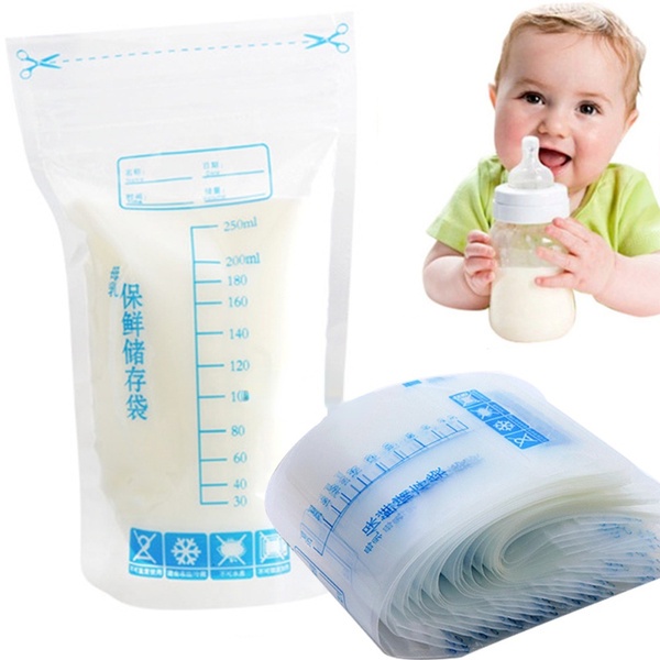 Saco Congelador De Leite Materno 250ml , Armazenamento De Alimentos ...