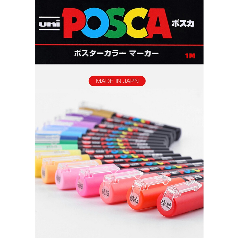 Uni Posca Original - Caneta Posca PC-1M Artistica Fine Line MADE JAPAN ...