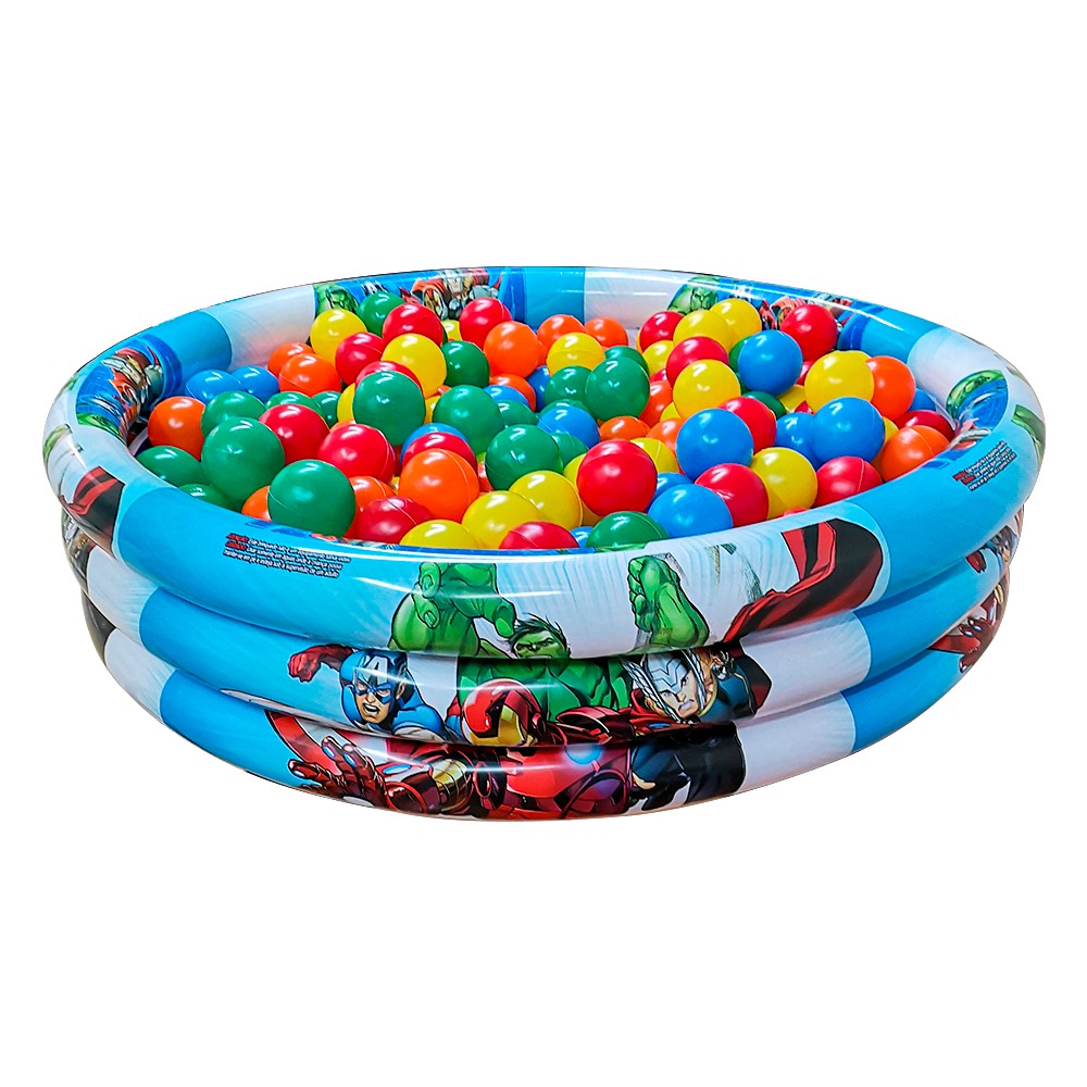 Piscina de Bolinhas Infantil 130L + 100 Bolinhas Coloridas + Bomba ...
