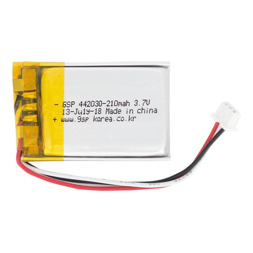 Bateria Li-po 3,7v 210mah Com 3 Fios (44x20x3mm)