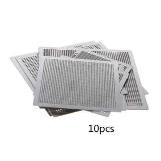 Wini 10 Pçs / Set Bga Reballing Template Stencil Universal Kit Para Chip De Computador Ic