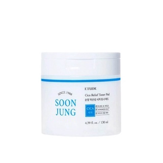 etude house soonjung cica relief toner pad 70ea
