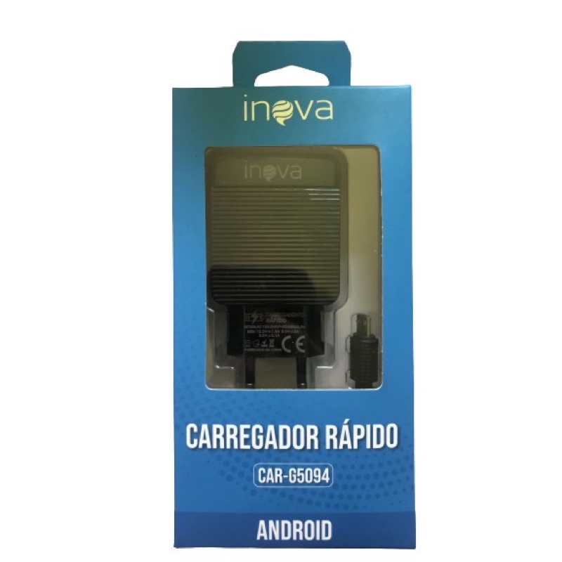 Carregador Inova Turbo Rápido Original Inova Car-g5094 Android