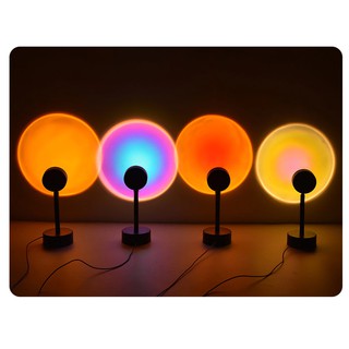 Projetor Luminária Flexível Pôr Do Sol Arco-íris Com 4 Cores Led Lâmpada