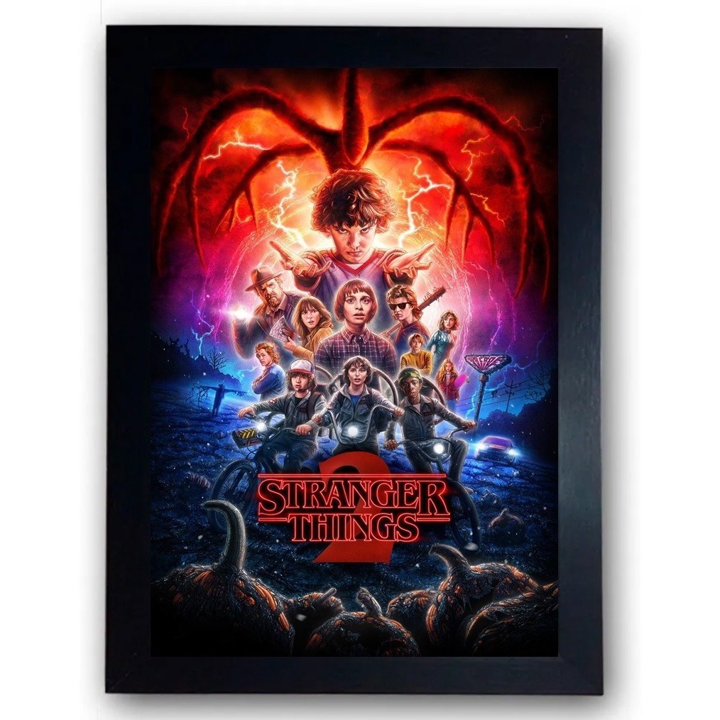 5 Quadros Decorativos Pôsteres Stranger Things Netflix 21x30