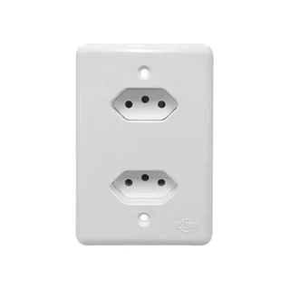 Tomadas Dupla Ilumi Monobloco 10a (fácil Instalação)