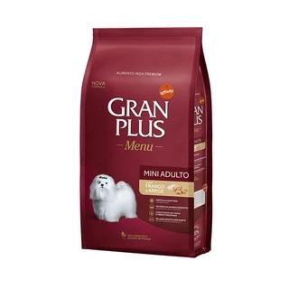 Ração Gran Plus Cães Menu Ad Mini Frango E Arroz 1Kg