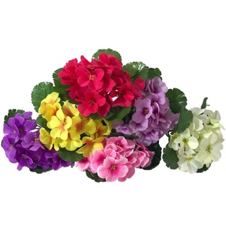 Buquê Flor Violeta Artificial 18cm Para Decoração 6 Cores