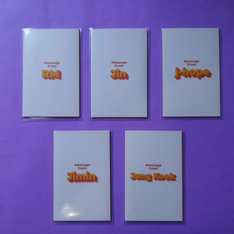 BTS Butter Message card OFICIAL | Shopee Brasil