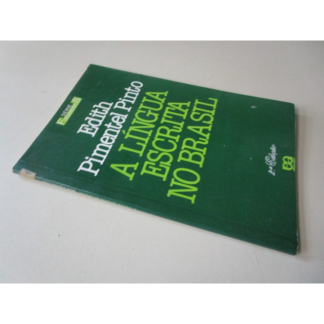 A LÍNGUA ESCRITA NO BRASIL - EDITH PIMENTEL PINTO | Shopee Brasil