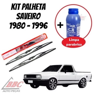 Kit 2 Palhetas Limpador De Parabrisa Dianteiro Saveiro 1980 - 1996