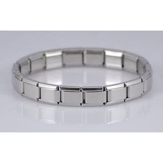 KIT COM 03 PULSEIRAS BRACELETE DE GOMINHO AÇO INOX ( LARGURA 09 MM )