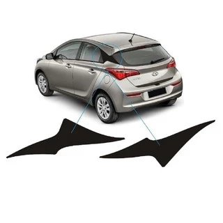 Adesivo Lateral Para Hyundai Hb20 Coluna C Carro Geração 1 Preto Fosco Faixa Colante Fita Adesiva Tuning Acessórios Automotivo Sticker Vinil Autocolante Design Esportivo