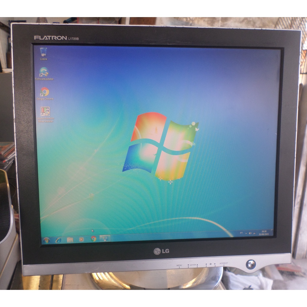 Monitor LG Flatron L1720b 17 Pol Quadrado Funcionando Shopee Brasil
