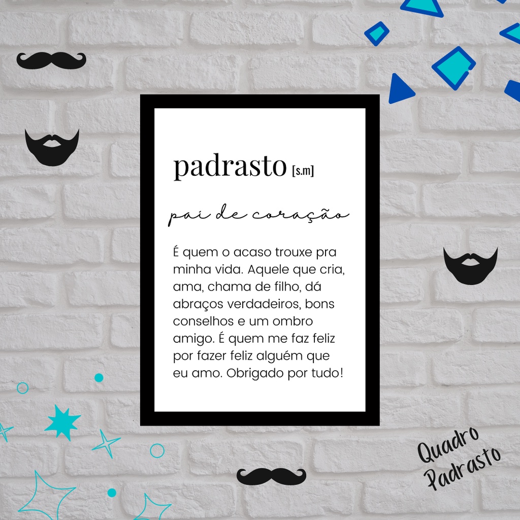 Quadro Padrasto Significado / Placa Decorativa Padrasto Significado ...