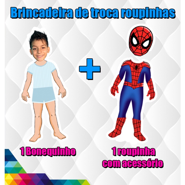 Bonecas de papel com imã troca roupinhas