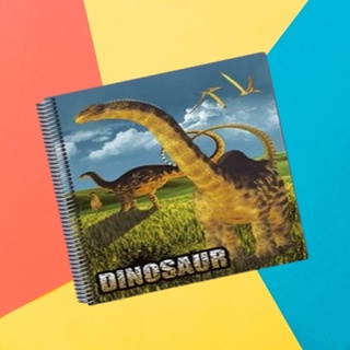 CADERNO GRANDE - 1 MATÉRIA - 96 FOLHAS - 18x26 cm - Dinossauro baby -  Dedicarte Artesanato