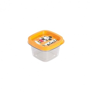 Pote de Plástico Quadrado com Tampa Mickey 200ml