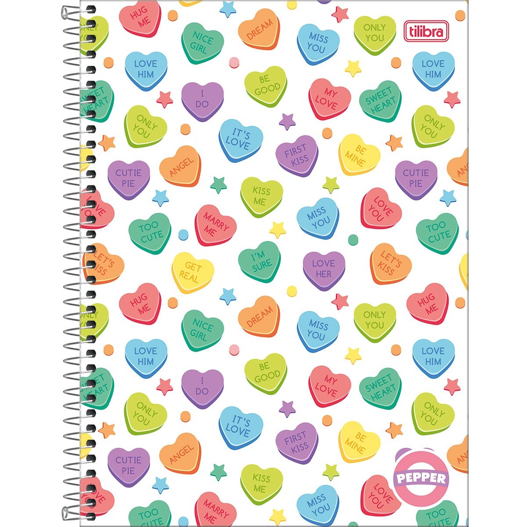 Caderno Espiral Capa Dura Universitário 1 Matéria Pepper Feminino 80 Folhas Shopee Brasil 6255