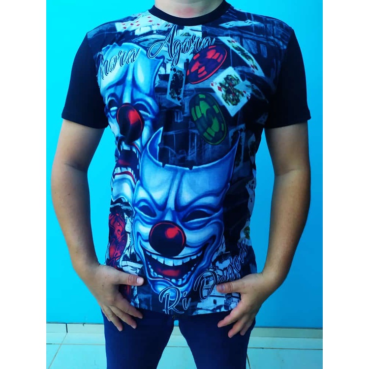 KIT 2 Camisa De Quebrada Mandrake Masculina Metralha Joker Grau