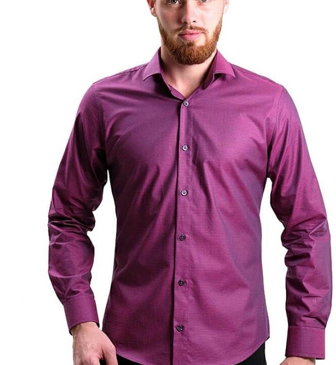 Camisa Slim Fit Masculina Rosa pink Luxo Manga Longa Promoção - Bella Donna