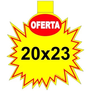 100 Splash Cartaz Oferta Preço Supermercado 20x23 cm