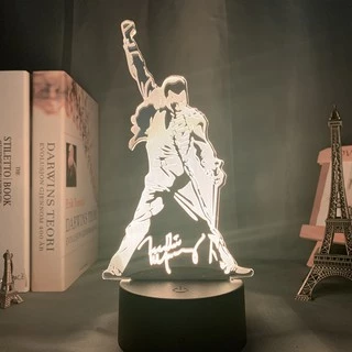 Queen Freddie Mercury Figure Lâmpada Led Noturna Jagermeister