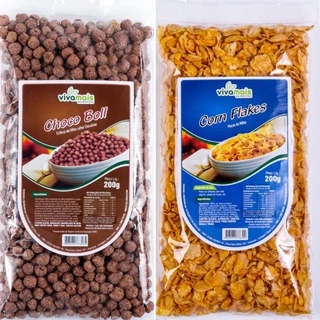 Kit Cereal Metinal 1 Choco boll 200g + 1 Flocos de Milho 200g