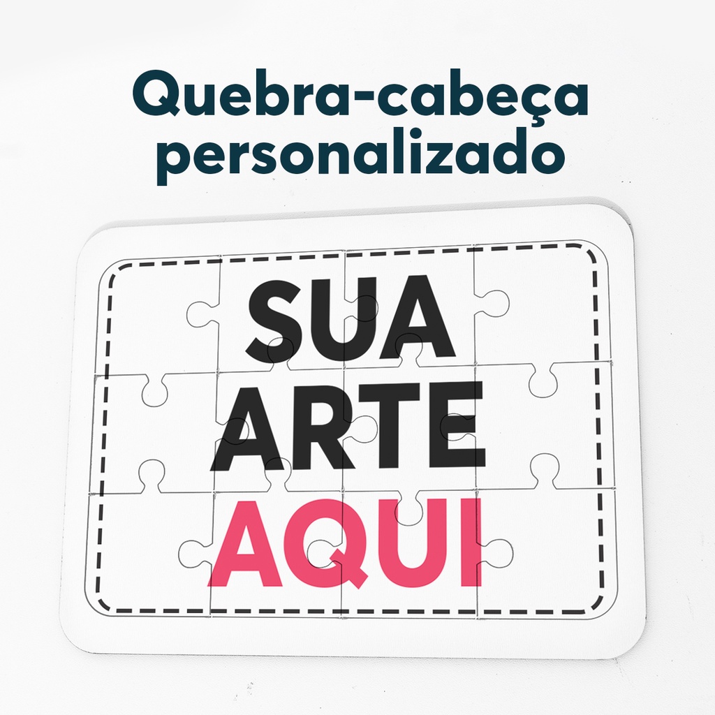 Quebra Cabeça Personalizado 12 Peças em MDF Com Sua Arte ou Foto -  Personizi - Brindes Personalizados Corporativos e Promocionais