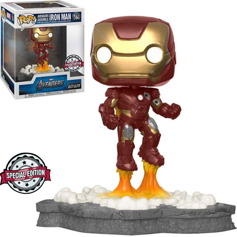 Funko Pop! Homem de Ferro - Iron Man 584 - Avengers Deluxe | Shopee Brasil