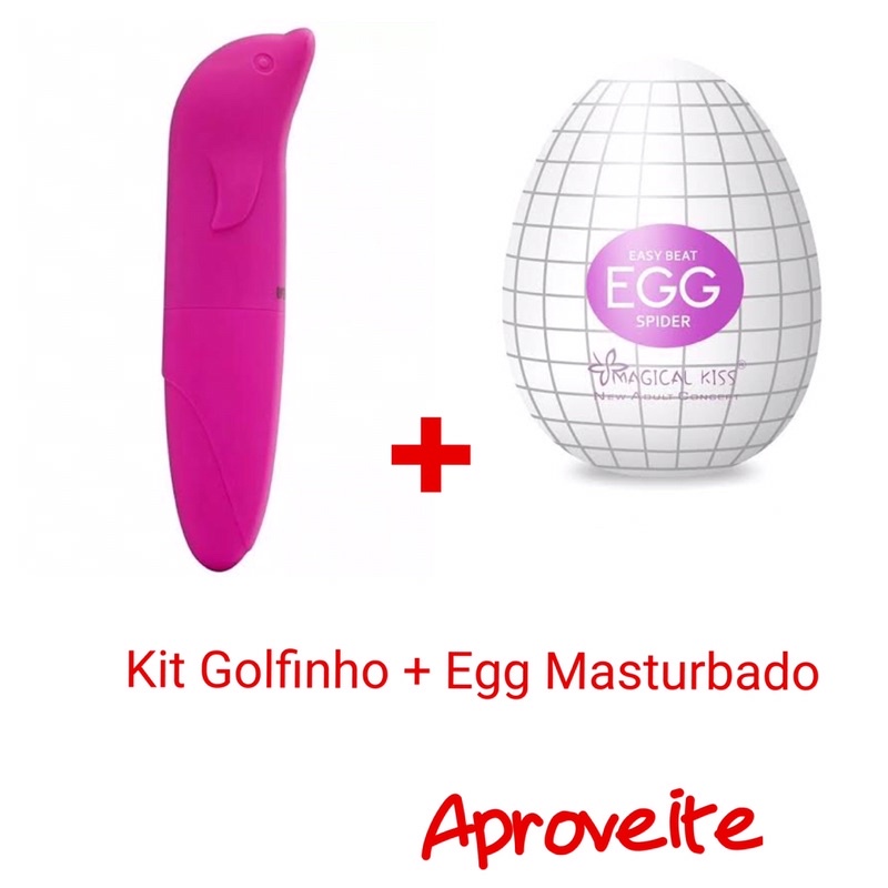 Kit Golfinho Vibrador Aveludado Egg Ovo Masturbador Shopee Brasil 5321