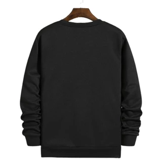 Moletom Gola Redonda Blusa De Frio Básico Careca Casaco Feminino Masculino Flanelado Liso Algodão