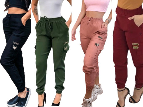 Calça bomber militar store feminina