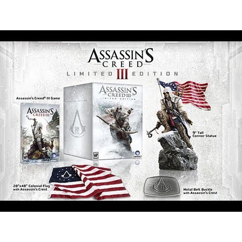 Assassin's Creed III Limited Edition Statue Connor Kenway Flag UBIsoft