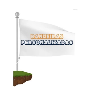 Bandeira Grande Personalizada em tecido 1,50 x 1,00 igreja evento clube marca