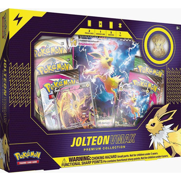 Coleção Premium Eevolutions V-Max - Vaporeon - Jolteon - Flareon