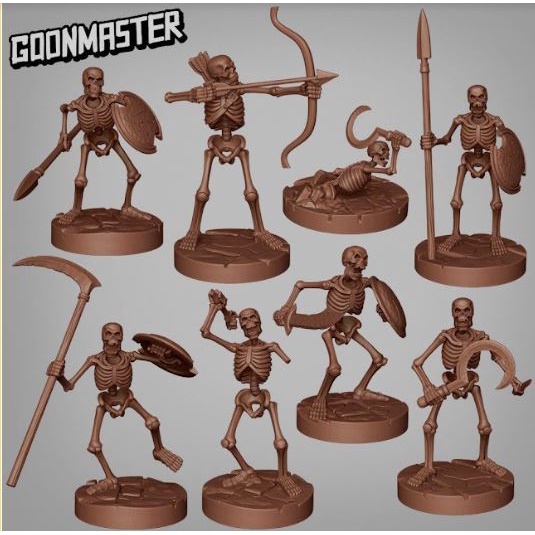 Miniatura para RPG - GUERREIROS ESQUELETOS PACK 3 | Shopee Brasil